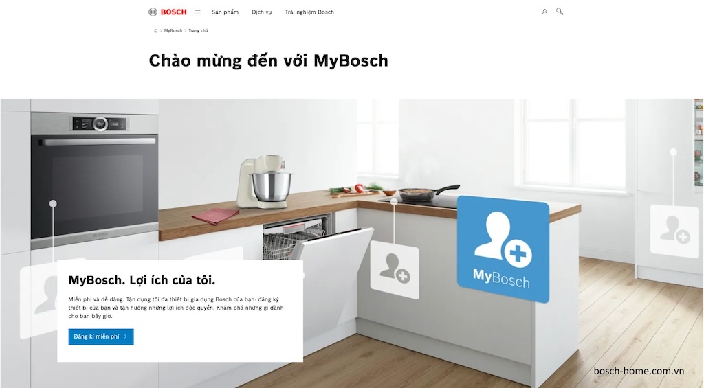 Bosch có ứng dụng MyBosch giúp bạn nhanh chóng tìm kiếm trung tâm bảo hành ủy quyền gần nhất với mình