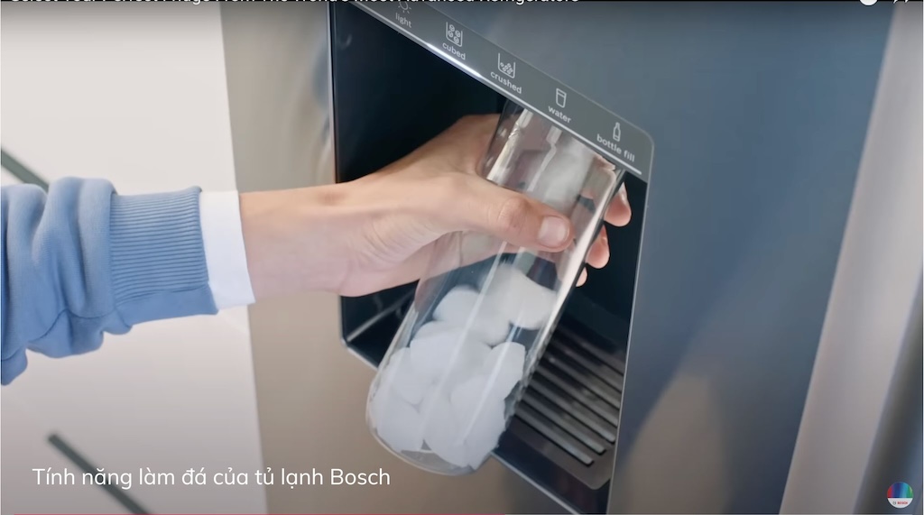 tính năng làm đá tủ lạnh Bosch